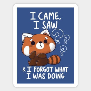 Forgetful Red Panda Magnet